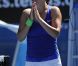 Victoria Azarenka lors de sa demi-finale victorieuse contre la tenante du titre Kim Clijsters lors de l'Open d'Australie 2012. En finale, la Bélarusse atomisera Maria Sharapova pour devenir n°1 de la WTA.