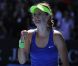 Victoria Azarenka lors de sa demi-finale victorieuse contre la tenante du titre Kim Clijsters lors de l'Open d'Australie 2012. En finale, la Bélarusse atomisera Maria Sharapova pour devenir n°1 de la WTA.