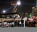 Los Angeles, tournage d\'une pub pour la Renault Twizy avec David Guetta, à Los Angeles le 1er février 2012