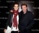 Laeticia et Johnny Hallyday au lancement du sac Vavavoom de Valentino, vendu en édition limitée et en exclusivité au magasin Montaigne Market à Paris, le 25 janvier 2012