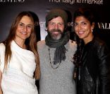 Andrea, Madz Kornerup (fondateur de Shamballa Jewels) et Hoda Roche au lancement du sac Vavavoom de Valentino, vendu en édition limitée et  en  exclusivité au magasin Montaigne Market à Paris, le 25 janvier 2012