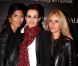 Hoda Roche, Laeticia Hallyday et une amie au lancement du sac Vavavoom de Valentino, vendu en édition limitée et  en  exclusivité au magasin Montaigne Market à Paris, le 25 janvier 2012