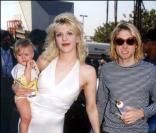 Kurt Cobain et Courtney Love avec Frances Bean Cobain aux MTV en 1993