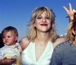 Kurt Cobain et Courtney Love avec Frances Bean Cobain 