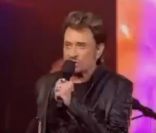 Johnny Hallyday sur le plateau de  Star Académie , à Montréal, le 5 février 2012.
