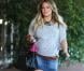 Hilary Duff, très enceinte, se rend chez son chiropracteur, à Los Angeles, le mardi 14 février 2012.