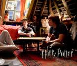 Harry (Daniel Radcliffe), Ron (Rupert Grint) et Emma Watson (Hermione)