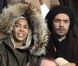 Ayo et Patrice lors du match au sommet entre le PSG et Montpellier conclu sur le score de 2-2 au Parc des Princes à Paris le 19 février 2012