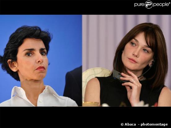 Rachida Dati et Carla Bruni 