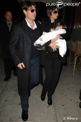  Tom Cruise, Katie Holmes et la petite Suri 