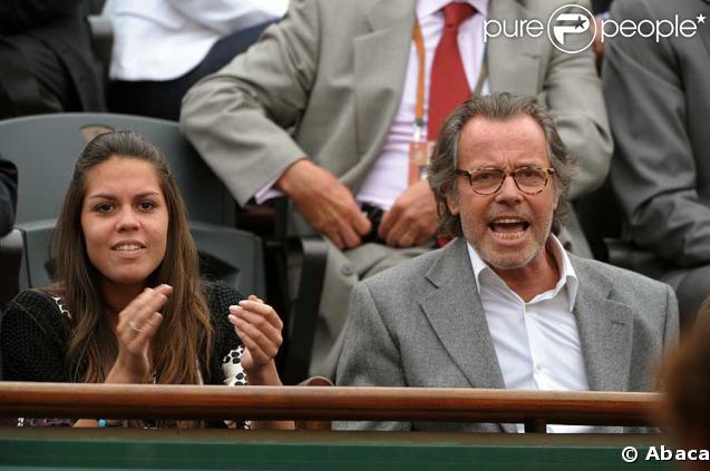 Michel Leeb et sa fille à Roland Garros