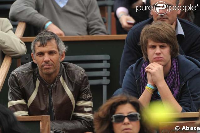 Paul Belmondo et son fils Alessandro à Roland Garros
