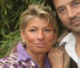 Bruno Madinier et sa femme à Roland Garros