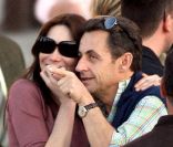 Nicolas Sarkozy et Carla Bruni à Louxor en Égypte, le 26 décembre 2007.