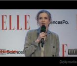Nathalie Kosciusko-Morizet huée le 5 avril 2012 à Paris lors du forum organisé par le magazine Elle à Sciences Po