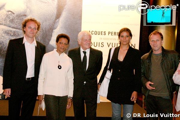 Pierre Marcel, Jacqueline Tabarly, Jacques Perrin, Marie Tabarly et Charles Berling