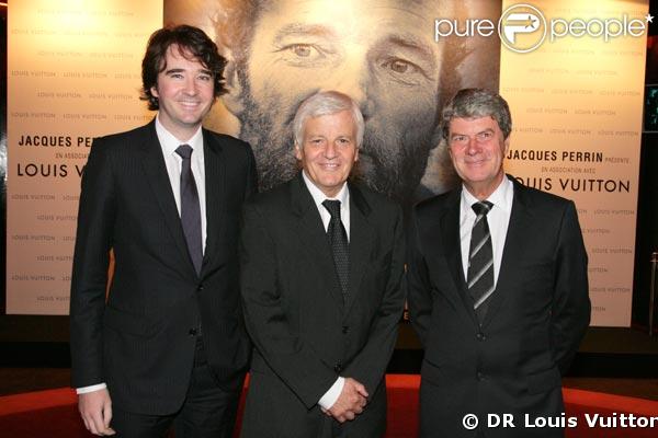 Antoine Arnault, Jacques Perrin et Yves Carcelle