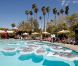Ambiance à la pool party Mulberry à Palm Springs, en marge du festival Coachella le samedi 14 avril 2012