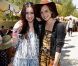 Lily Collins et Emma Watson à la pool party Mulberry à Palm Springs, en marge du festival Coachella le samedi 14 avril 2012