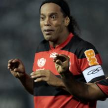 Ronaldinho le 28 mars 2012 au Paraguay