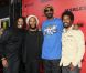 Rohan et Ziggy Marley, Snoop Dogg et Robert Marley à la première du film Marley le 17 avril 2012 à Los Angeles