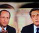 Nicolas Sarkozy et François Hollande lors du débat de l'entre deux tours, à Paris, le 2 mai 2012