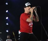Les Red Hot Chili Peppers à Paris, le 18 octobre 2011.