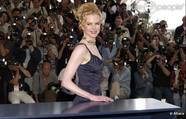 Nicole Kidman lors du festival de Cannes 2003 pour le photocall de Dogville