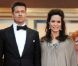 Brad Pitt et Angelina Jolie, enceinte, lors du festival de Cannes 2008