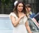 Mila Kunis et Clive Owen lors d'une scène de mariage sur le tournage de  Blood Ties  de Guillaume Canet, à New York le 14 mai 2012.