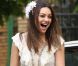 Mila Kunis lors d'une scène de mariage sur le tournage de  Blood Ties  de Guillaume Canet, à New York le 14 mai 2012.