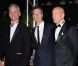 Bill Murray, Edward Norton et Bruce Willis, héros de Moonrise Kingdom, lors du dîner d'ouverture du festival de Cannes le 16 mai 2012
