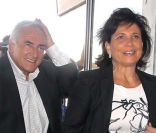 Dominique Strauss-Kahn et Anne Sinclair à New York, le 3 septembre 2011.