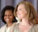 Valérie Trierweiler et Michelle Obama en visite au Gary Comer Youth Center, de Chicago, le 20 mai 2012.