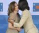 Valérie Trierweiler et Michelle Obama en visite au Gary Comer Youth Center, de Chicago, le 20 mai 2012.