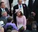 Kate Middleton lors de la deuxième garden party à Buckingham Palace, le 29 mai 2012, dans le cadre des célébrations du jubilé de diamant de la reine Elizabeth II. La duchesse de Cambridge porte la même robe Emilia Wickstead que précédemment pour le déjeuner de la souveraine à Windsor, le 18 mai, et un chapeau Jane Corbett.