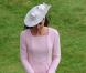 Kate Middleton lors de la deuxième garden party à Buckingham Palace, le 29 mai 2012, dans le cadre des célébrations du jubilé de diamant de la reine Elizabeth II. La duchesse de Cambridge porte la même robe Emilia Wickstead que précédemment pour le déjeuner de la souveraine à Windsor, le 18 mai, et un chapeau Jane Corbett.