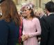 Kate Middleton lors de la deuxième garden party à Buckingham Palace, le 29 mai 2012, dans le cadre des célébrations du jubilé de diamant de la reine Elizabeth II. La duchesse de Cambridge porte la même robe Emilia Wickstead que précédemment pour le déjeuner de la souveraine à Windsor, le 18 mai, et un chapeau Jane Corbett.