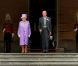 La reine Elizabeth II lors de la deuxième garden party à Buckingham Palace, le 29 mai 2012, dans le cadre des célébrations de son jubilé de diamant.