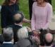 Kate Middleton lors de la deuxième garden party à Buckingham Palace, le 29 mai 2012, dans le cadre des célébrations du jubilé de diamant de la reine Elizabeth II. La duchesse de Cambridge porte la même robe Emilia Wickstead que précédemment pour le déjeuner de la souveraine à Windsor, le 18 mai, et un chapeau Jane Corbett.