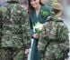 Kate Middleton en Emilia Wickstead lors de la St Patrick 2012