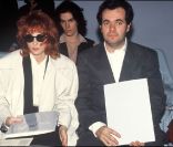 Mylène Farmer et Thierry Suc à Paris, en octobre 1990.