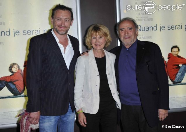 Jean-Paul Rouve, Miou-Miou et Claude Brasseur à l'avant-première de  Quand je serai petit , le 4 juin 2012 à Paris.