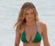 Edita Vilkeviciute en plein shooting à Saint-Barthélémy. Le 17 juin 2012.