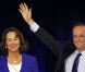 François Hollande et Ségolène Royal, les retrouvailles au meeting de Rennes, le 4 avril 2012.
