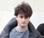 Daniel Radcliffe le 11 avril 2012 à New York sur le plateau de tournage de Kill Your Darlings