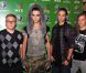 Bill Kaulitz est celui avec la moumoute sur la tête. Le groupe Tokio Hotel à Moscou, le 3 juin 2011.