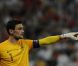 Hugo Lloris lors de la défaite de l'équipe de France en quart de finale de l'Euro 2012 face à l'Espagne (2-0) le 23 juin 2012 à Donetsk