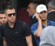 Jérémy Ménez et Hatem Ben Arfa lors de l'arrivée de l'équipe de France au Bourget le dimanche 24 juin 2012 après son élimination de l'Euro