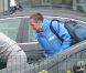 Franck Ribéry lors de l'arrivée de l'équipe de France au Bourget le dimanche 24 juin 2012 après son élimination de l'Euro